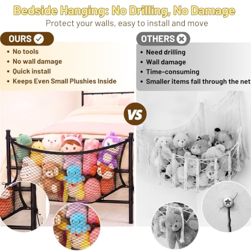 Stuffed Animal Storage Net for Kids, Elastic Bedside | All Products - Image 5