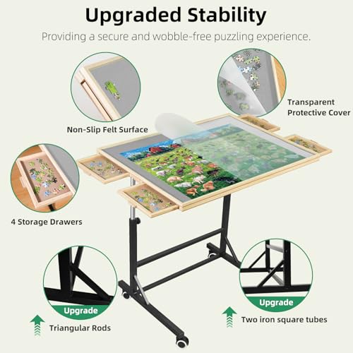 ALL4JIG 1500 Pieces Puzzle Table with Legs | Home Organization - Image 4