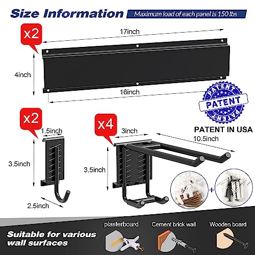 Garage Wall Organizer, Heavy Duty Tool Hangers for Garage - Image 4