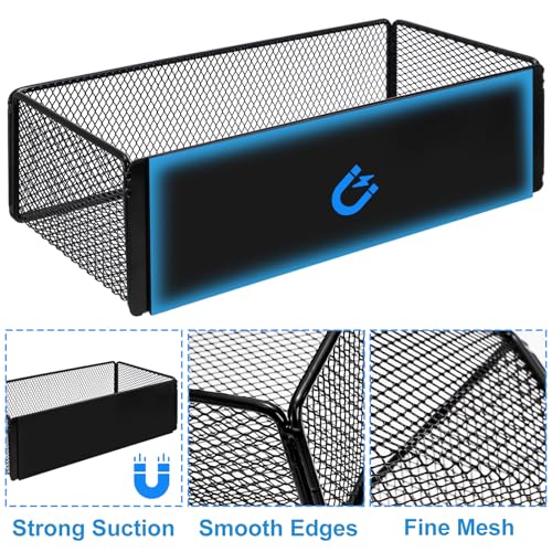 WUWEOT 2 Pack Magnetic Basket Fridge Side Organizers - Image 4