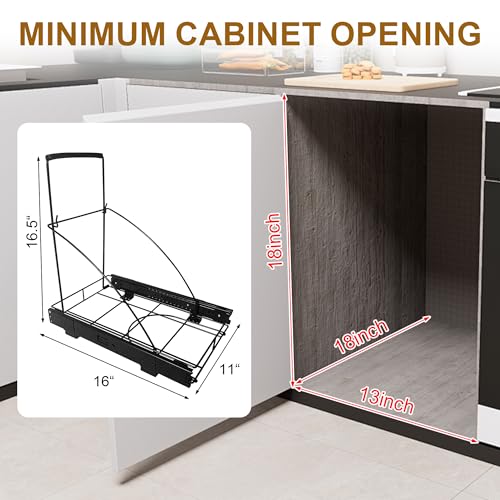 Pull Out Trash Can Under Cabinet Trash Can Organizer | All Products - Image 4