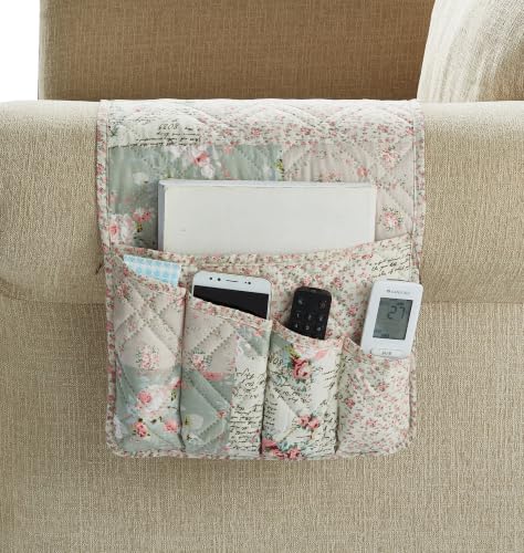 Brilliant Sunshine Soft Pink Rose & Sage Couch Armrest - Image 2