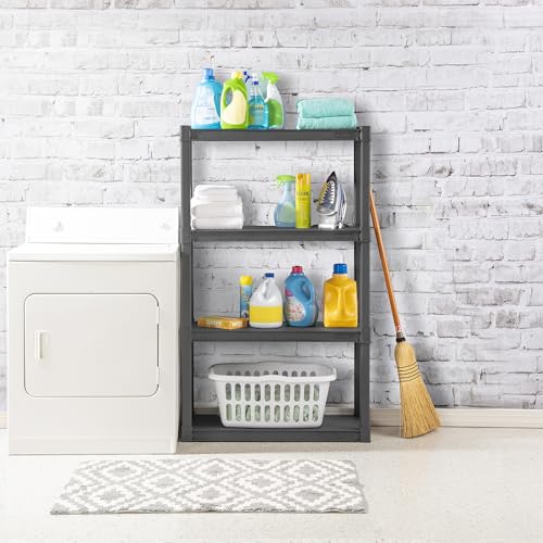 Sterilite 4 Shelf Unit, Heavy-Duty Shelving Storage and Utility - Image 7