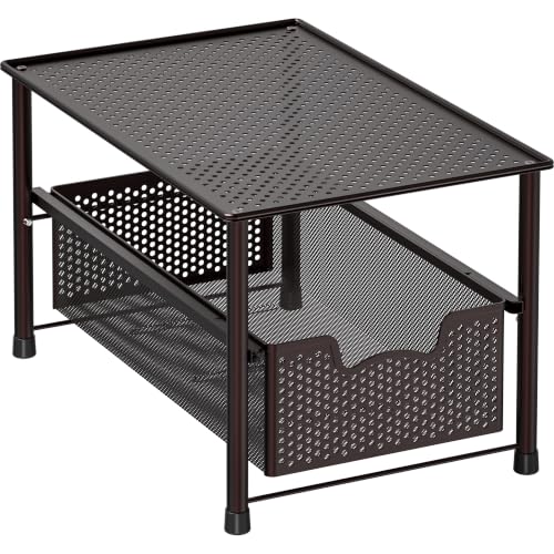 Simple Houseware Stackable Under Sink Sliding Basket | All Products - Image 2