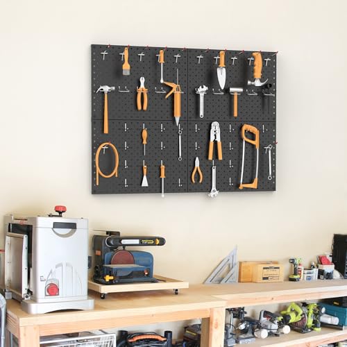 TORACK 4 PCS 12"x16" Metal Pegboard Panels for Garage, Workbench - Image 3