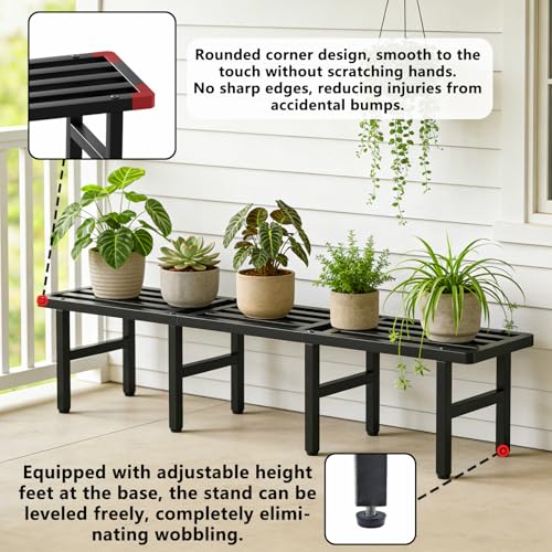 Modular Metal Plant Stand, Heavy Duty Expandable Plant Pot Shelf - Image 5