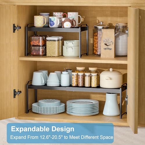 Expandable Cabinet Shelf Organizer, Adjustable kitchen Countertop - Image 4