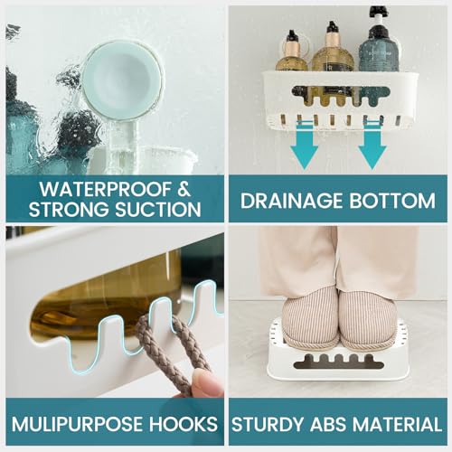 TAILI Shower Caddy Suction Cup 2 Pack, Heavy Duty Ba | All Products - Image 5