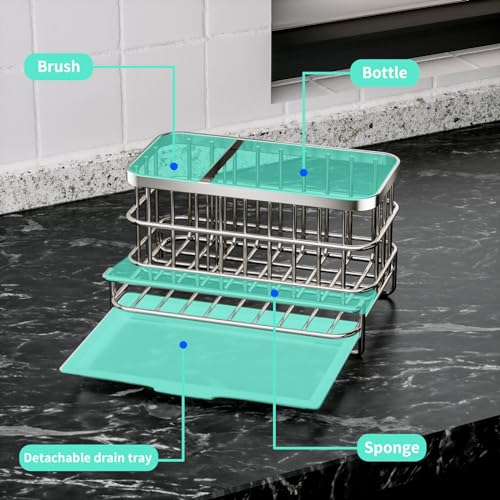 HapiRm Kitchen Sink Organizer, SUS304 Stainless Steel Rustproof - Image 3