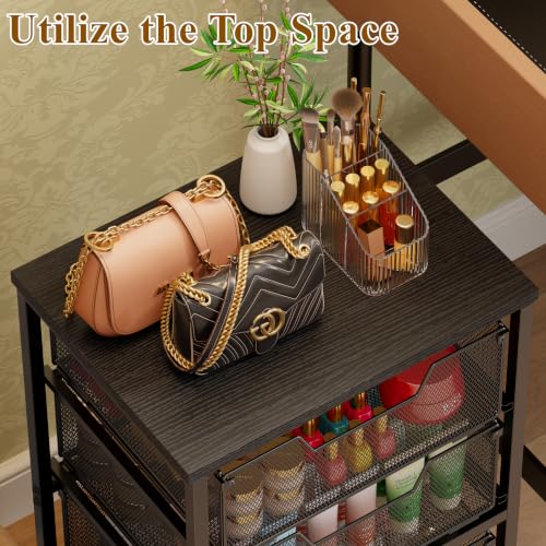 Storage Drawer Cart with Wood Top, 150 LBS Heavy Duty - Image 6