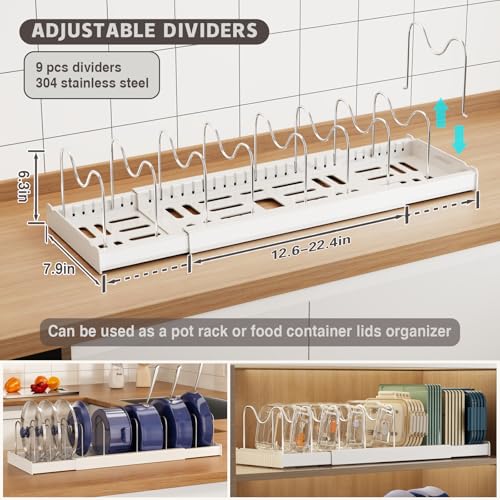 Magheo 2 Pack Expandable Food Storage Container Lid Organizers - Image 3
