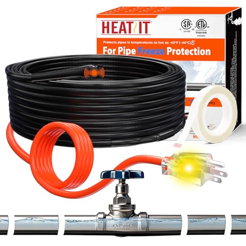 HEATIT 10FT Water Pipe Heat Tape, 7W/ft 120V Constant - Image 2