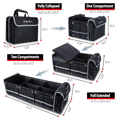 Waterproof Car Trunk Organizer with Cooler Bag - Image 3