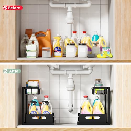 Under Sink Organizer and Storage, Slide Out Cabinet Organizer - Image 4