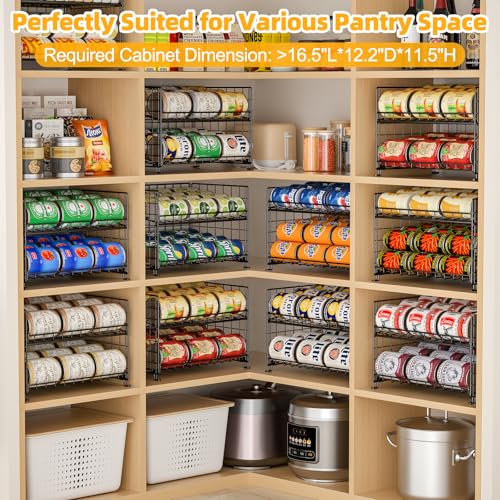 2-Pack Stackable Rack Organizer, Storage for Kitchen Pantry - Image 6