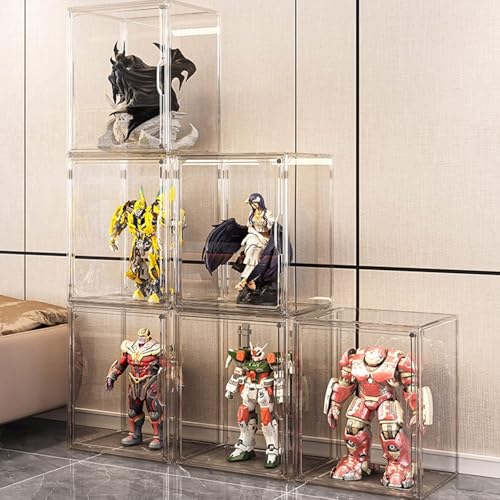 GUDEMAY Clear Stackable Plastic Storage Bins with Magnetic Lid - Image 3