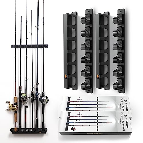 Wall Mount Fishing Rod Holder,Vertical Fishing Pole - Image 2