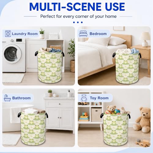 Frog Laundry Basket Foldable Waterproof Oxford Cloth Tote - Image 8