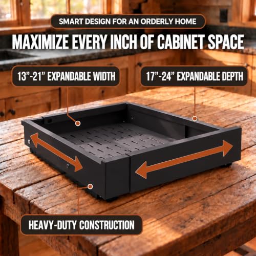 Expandable Pull Out Cabinet Organizer | 4-Way | Home Organization - Image 3