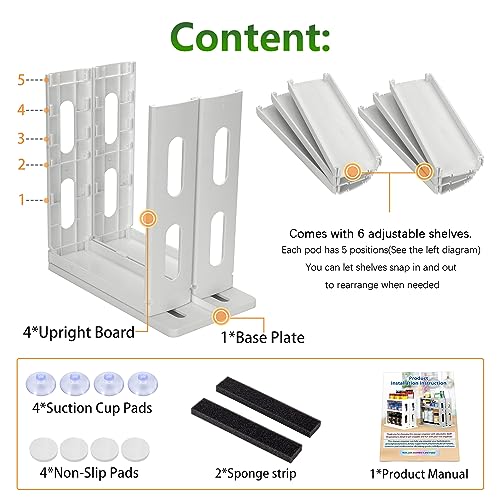 3-Tier Pull Out Spice Rack Organizer for Cabinet, Height - Image 5