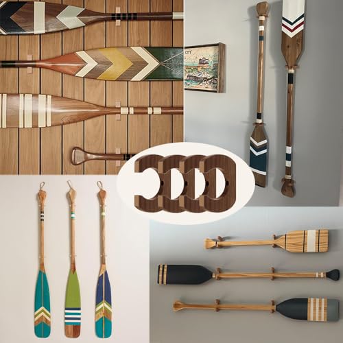 LOOEEL 4 PCS Kayak Paddle Rack Hanging Board,Paddle Holder - Image 8