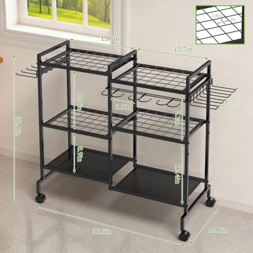 Garden Tool Organizer Garage Organizers and Storage 3 Tier - Image 3