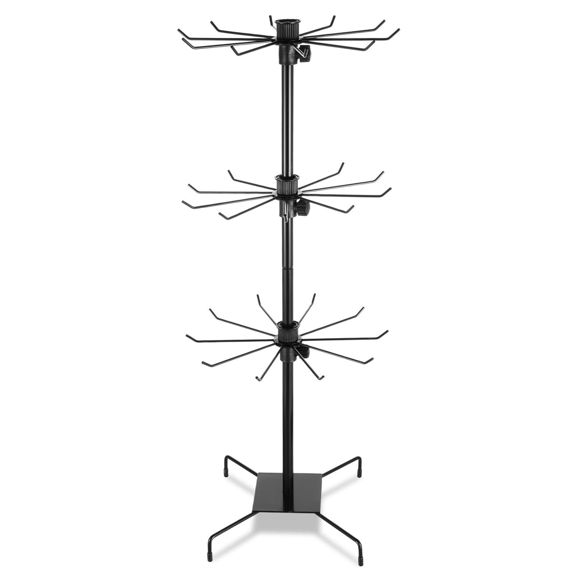 3 Tier 28.3 x 11.8 Inch Rotating Display Stand, Earring Display - Image 1
