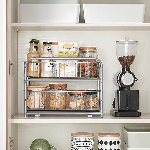 SONGMICS Pull Out Cabinet Organizer, 2-Tier Stackabl | All Products - Image 6