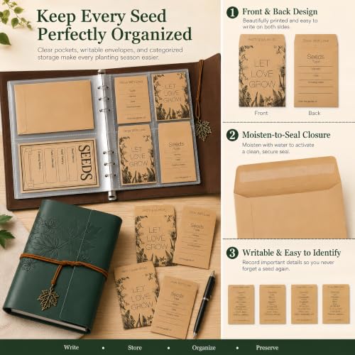 Garden Seed Storage Organizer Binder for Various Size Seed - Image 7