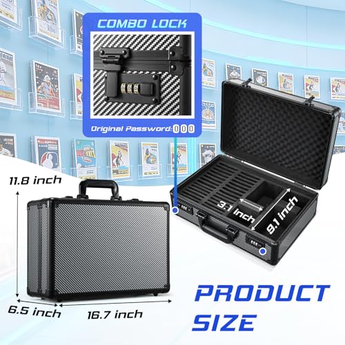 Graded Card Case with Individual Slots Storage Box | Home Organization - Image 3