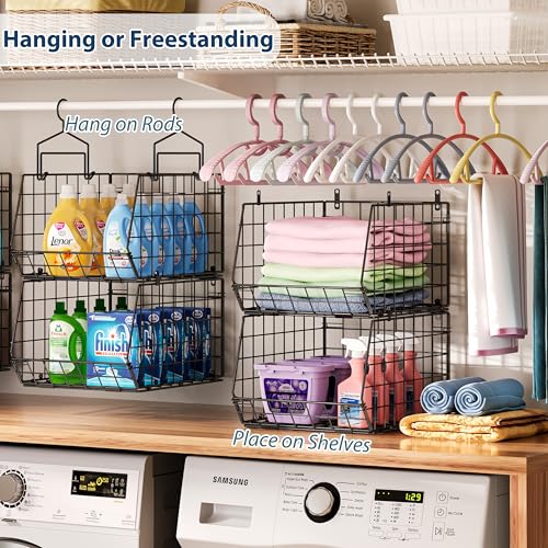 6-Tier Extended Depth Hanging Closet Organizers and Storage for - Image 3