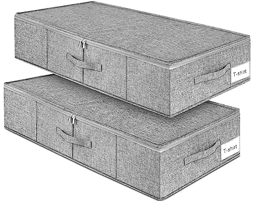 punemi 6.7 in Tall Sturdy Under Bed Storage Containers with Lid - Image 2