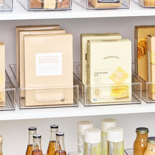 iDesign Stackable Clear Plastic Extra Long Pantry Organizers - Image 4