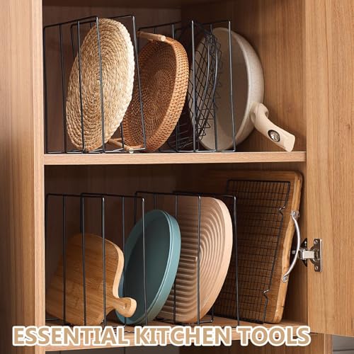 Blulu U Shaped Cookie Sheet Organizer for Cabinet Baking Sheet - Image 7