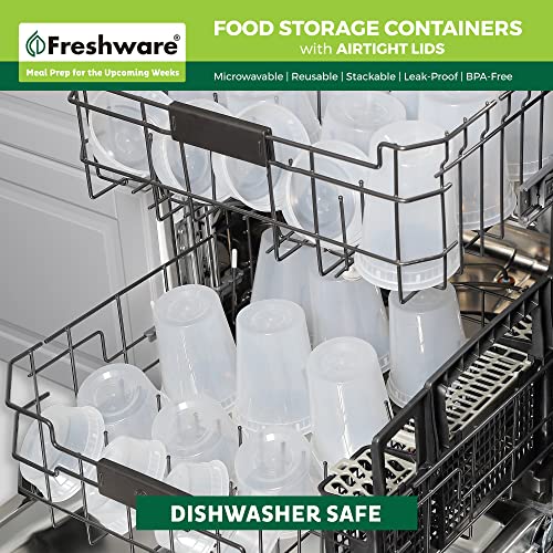 Freshware Food Storage Containers [50 Set] 8 oz Plastic Deli - Image 7