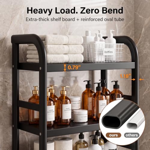 Over The Toilet Storage Rack,Heavy Duty Oval Tube Frame - Image 4