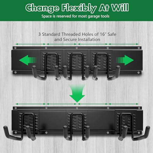 64" Garage Tool Organizer Wall Mount - 720lbs Garden Tool - Image 6