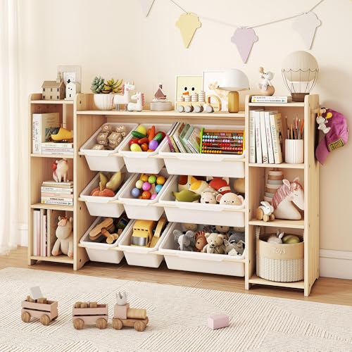 Toy Storage Organizer, Kids Bookshelf with 6 Shelves - Image 2