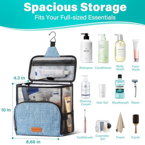 Hanging Toiletry Bag, Shower Caddy Tote Bag (Updated Version - Image 4