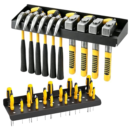 Heavy Duty Hammer and Screwdriver Organizer Wall Mount, 2-Piece - Image 2