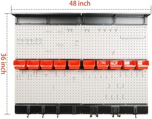 Ultrawall Pegboard Wall Organizer, 48 X 36 inch Garage Storage - Image 4
