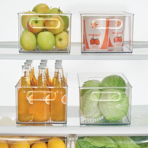 iDesign Kitchen Binz Stackable Organizer, 8" x 6" x 14.5", Clear - Image 4