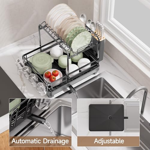 Runnatal 2-Tier Dish Drying Rack, Large Dish Drainer | All Products - Image 5