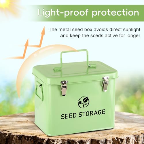 Seed Storage Organizer, Metal Seed Vault Bank Saving - Image 6