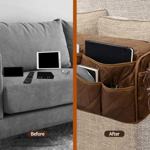MEHIDFY Armchair Caddy, Waterproof Sofa Armrest Organizer - Image 5