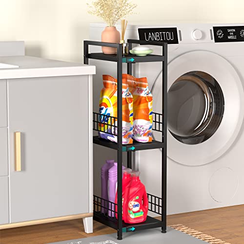 DAOUTIME 3-Tier Metal Shelving Unit, Expandable - Image 3
