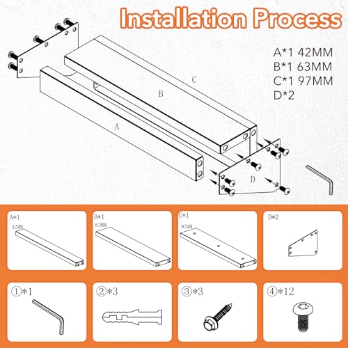 4Pcs Wall Mount Tool Organizer Set,Include Screwdriver Organizer - Image 6