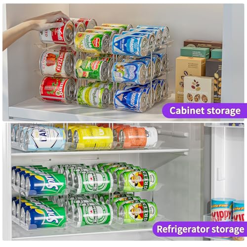 2 Pack 3-Tier Can Organizer for Pantry, Modular Canned Food Rack - Image 6
