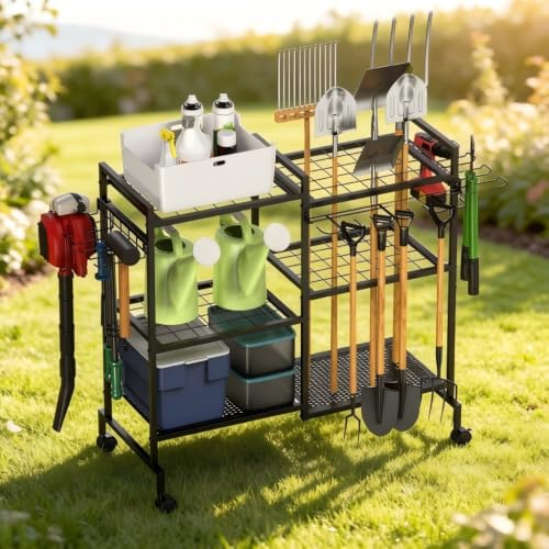 Garden Tool Organizer Garage Organizers and Storage 3 Tier - Image 4