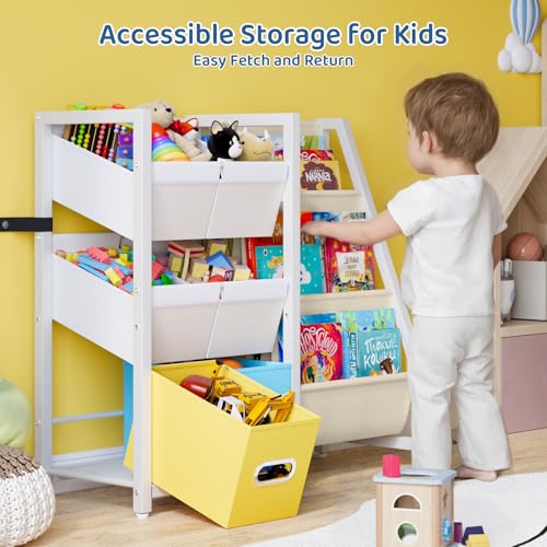 LATIBELL Kids Bookshelf Toy Storage Organizer, Toddler - Image 6